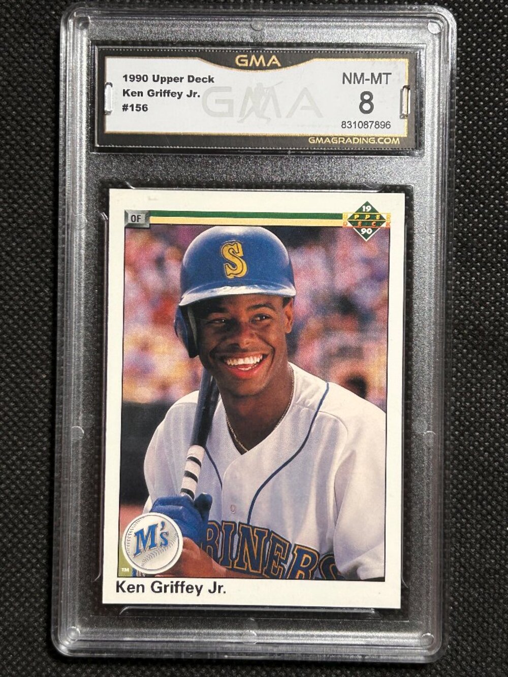 1990 Upper Deck #156 KEN GRIFFEY JR GMA 8 Seattle Mariners HOF